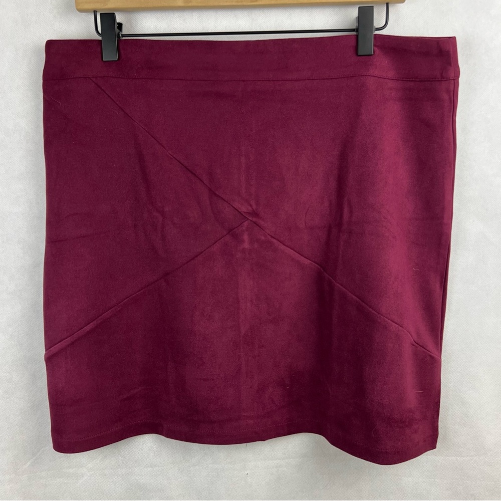 MANGOPOP Mini Faux Suede High Waisted Skirt